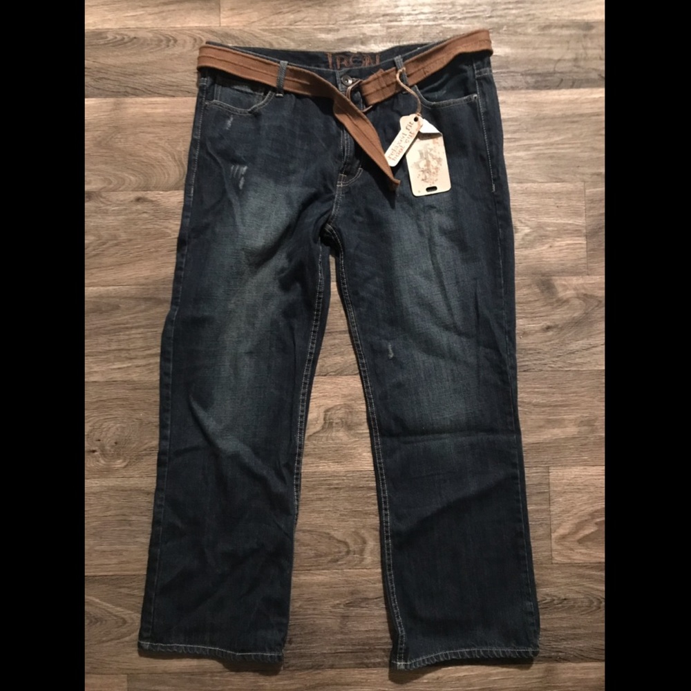 2 pair men’s iron jeans 38x30 NWT